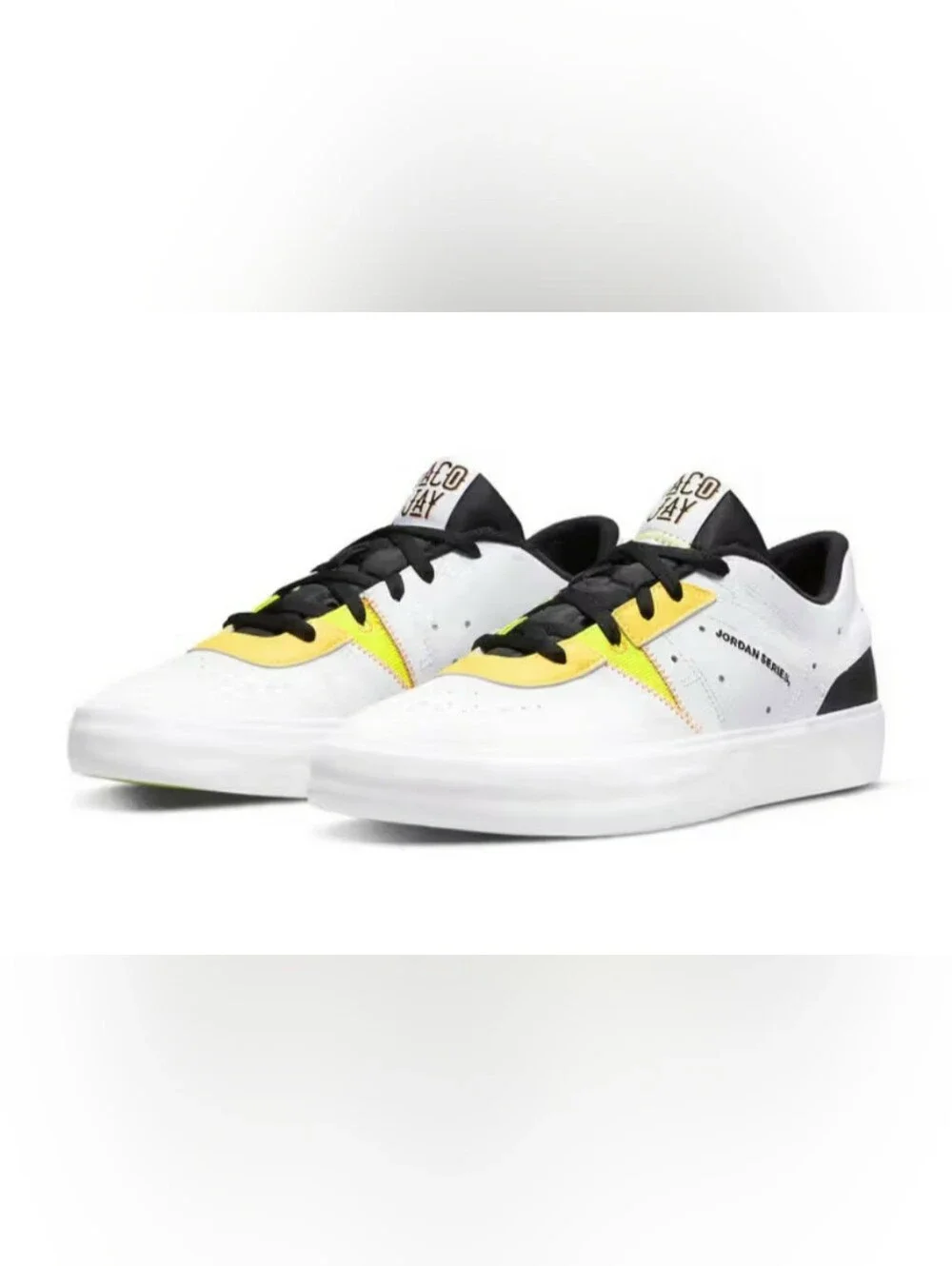 Jordan Series Tatum PE Taco Jay White Low Top Sneakers Size 9.5